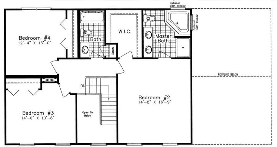 Hamilton NNA 2520 Square Foot Two Story Floor Plan